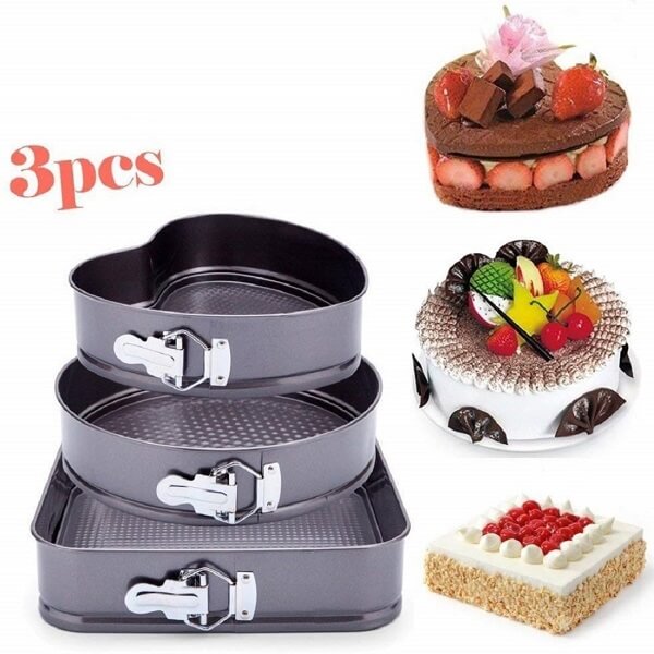 3 PCS Multi Shape Mini Cake Mould